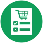 Reorderable Shopping list icon