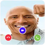 Dwayne Johnson Rock fake call icon