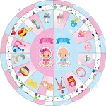 Ruleta Baby shower icon