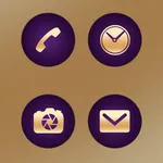 Peachy Purple Icons icon