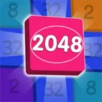 shooting & merging number bloc icon