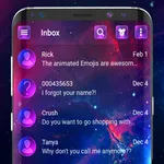 Neon led SMS Messenger theme icon