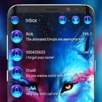 Galaxy wolf messenger theme icon