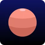 Mars, the red planet icon