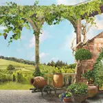 Beautiful vineyards icon