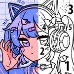 Anime Color by Number Paint icon