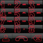 THEME BIG DARK RED EXDIALER icon