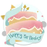 Birthday invitation card maker icon