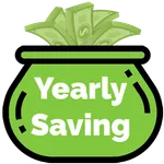 Money saving goal challenge icon