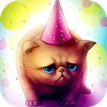 Birthday Cat : Cute Live wallp icon