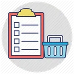 Shopping list icon