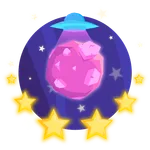 Space ball bounce icon