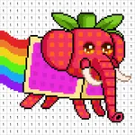Fun Pixel Pop Meme Color icon