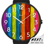 Wood Grain Flat Watch Face - N icon