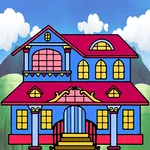 House Color By Number Book icon