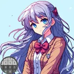 Anime Pixel Art Coloring Book icon