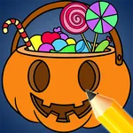 Halloween Color By Number Kids icon