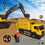 Real Construction Excavator 3D icon