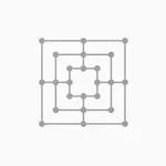 Nine men's morris icon