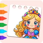 Princess Coloring Book & Games icon