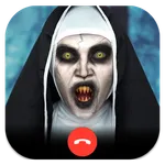 Scary Nun Fake Chat Video Call icon