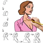 How to draw step by step icon