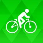 Bike Ride Tracker. Bicycle GPS icon