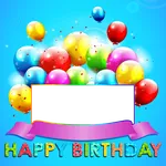 Birthday photo frames icon
