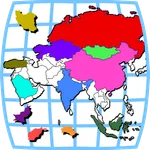 Asia Map Puzzle icon