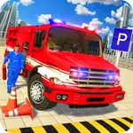 Fire Truck Parking Water Game icon