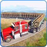 Long Trailer Truck Wood Cargo  icon