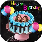 Name Photo On Birthday Cake icon