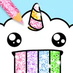 Kawaii Coloring Book Glitter icon