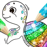 Glitter Coloring Game for Kids icon