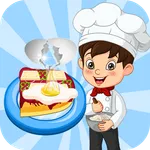 Egg pizza cooking games icon