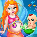 Mermaid Mom & Baby Care Game icon