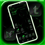 Cool Neon Green Launcher Theme icon
