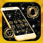 Gold Black Launcher Theme icon