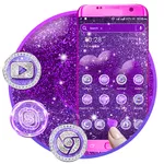 Purple Glitter Launcher Theme icon