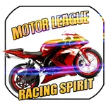 Motor league racing spirit icon