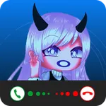 Fake Video Call Gacha Life icon