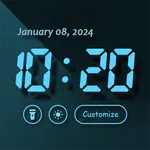 Huge Digital Fullscreen Clock icon