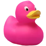 Pink rubber duck stroker icon