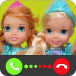Elsa & Anna Prank  Video Call icon