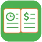 Green Timesheet - shift work l icon