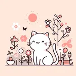 Spring Kitty Stickers icon