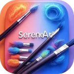 Glow Silk paint - Neon Doodle icon