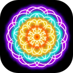 Glow Magic Doodle kaleidoscope icon