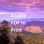 Enable PDF to Print icon