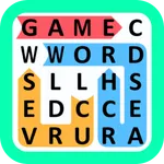 Word search curves icon